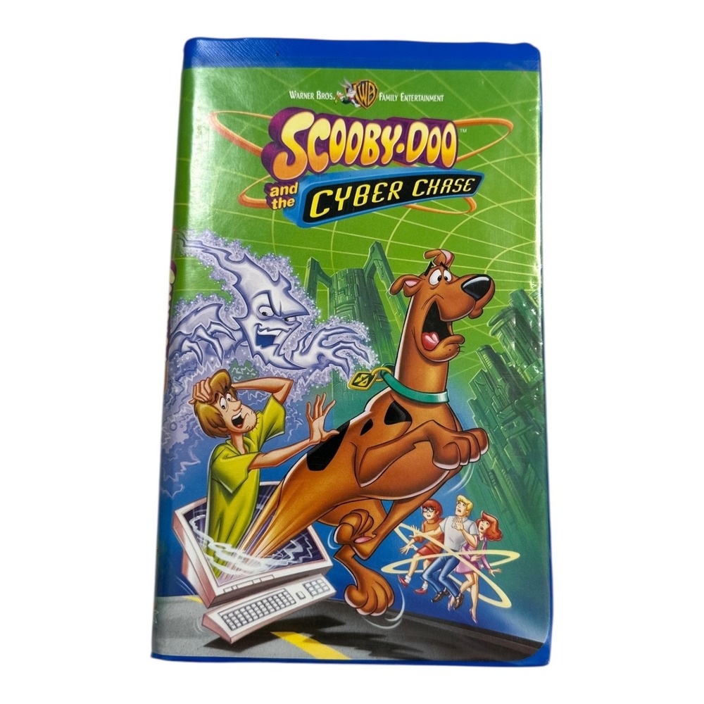 Scooby Doo and the‎ Cyber Chase VHS Movie Warner Bros Blue Clamshell